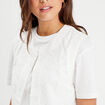 Gilet sans manches ecru femme