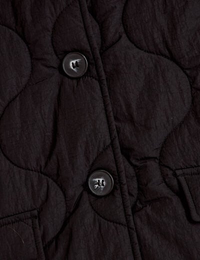 Veste ample manches longues noir femme