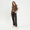 Pull manches longues ivoire femme