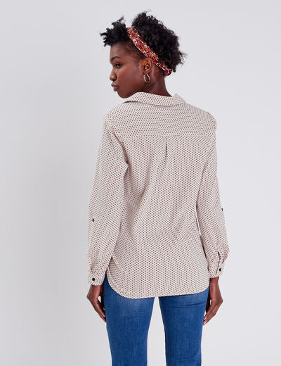 Blouse manches longues blanc femme