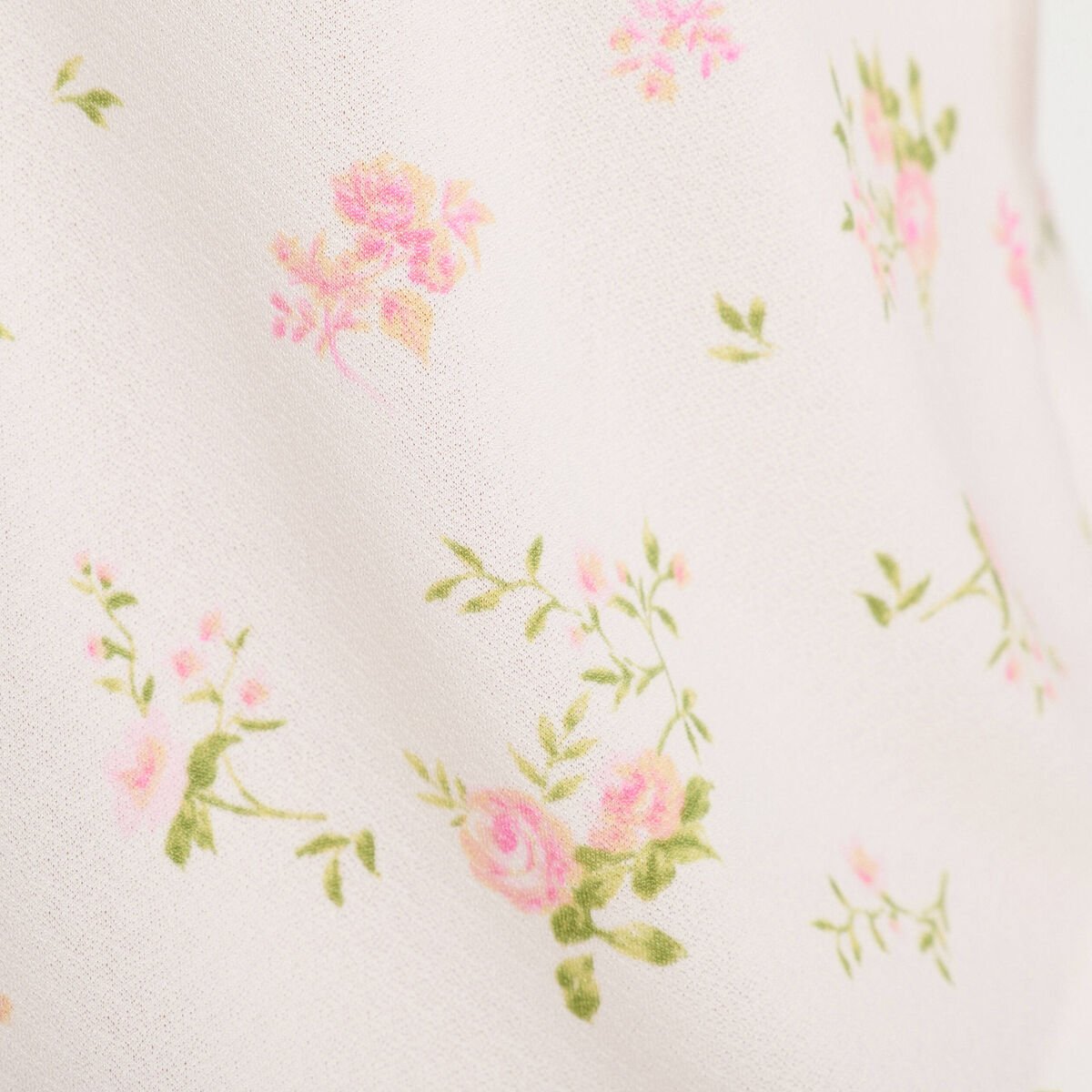 Chemise manches volants rose poudrée femme