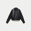 Bomber oversize noir femme