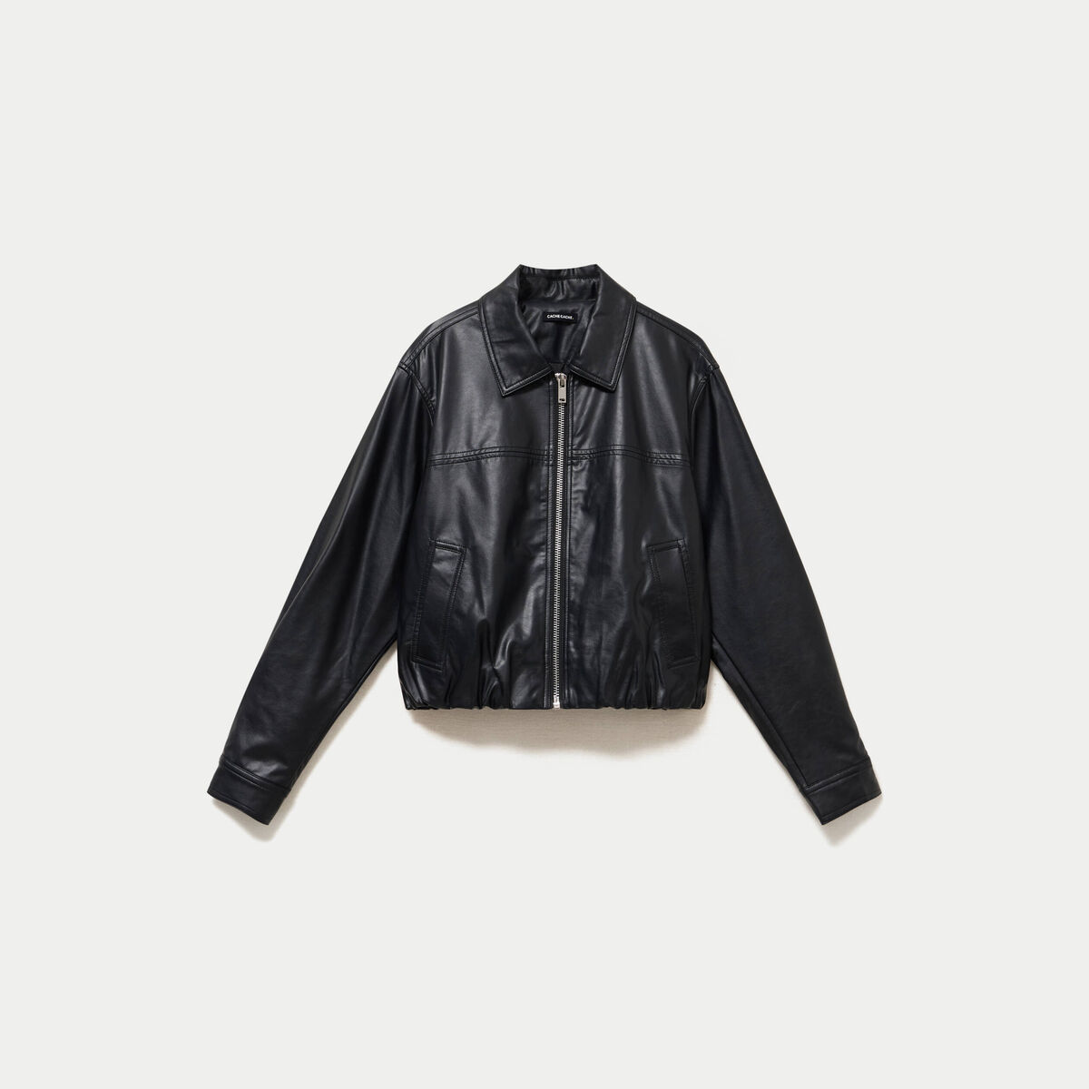 Bomber oversize noir femme