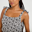 Robe longue &eacute;vas&eacute;e col carr&eacute; noir femme
