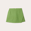 Jupe droite vert foncé femme