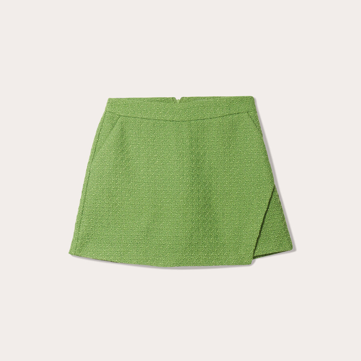 Jupe droite vert foncé femme