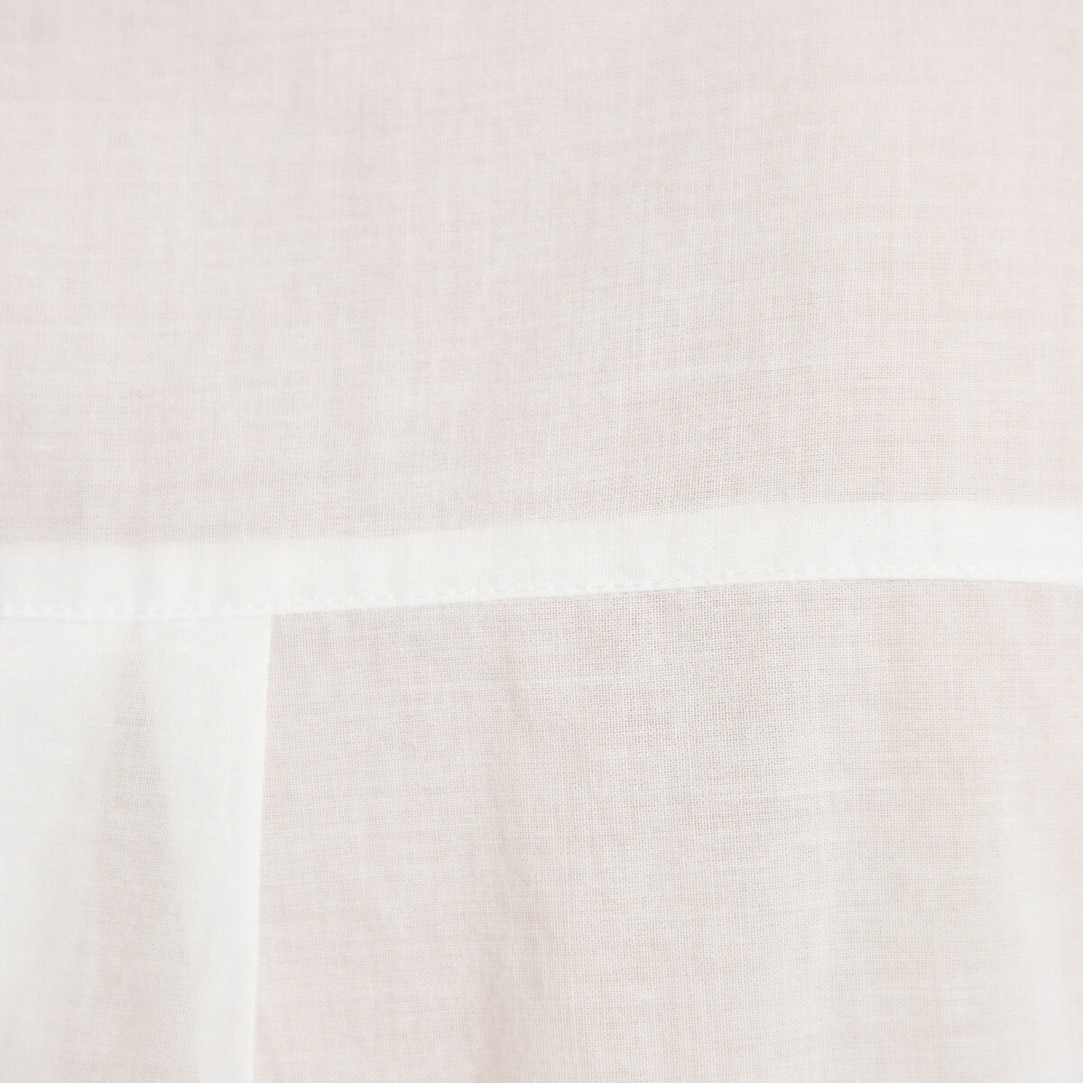 Chemise droite col classique manches 3/4 ecru femme