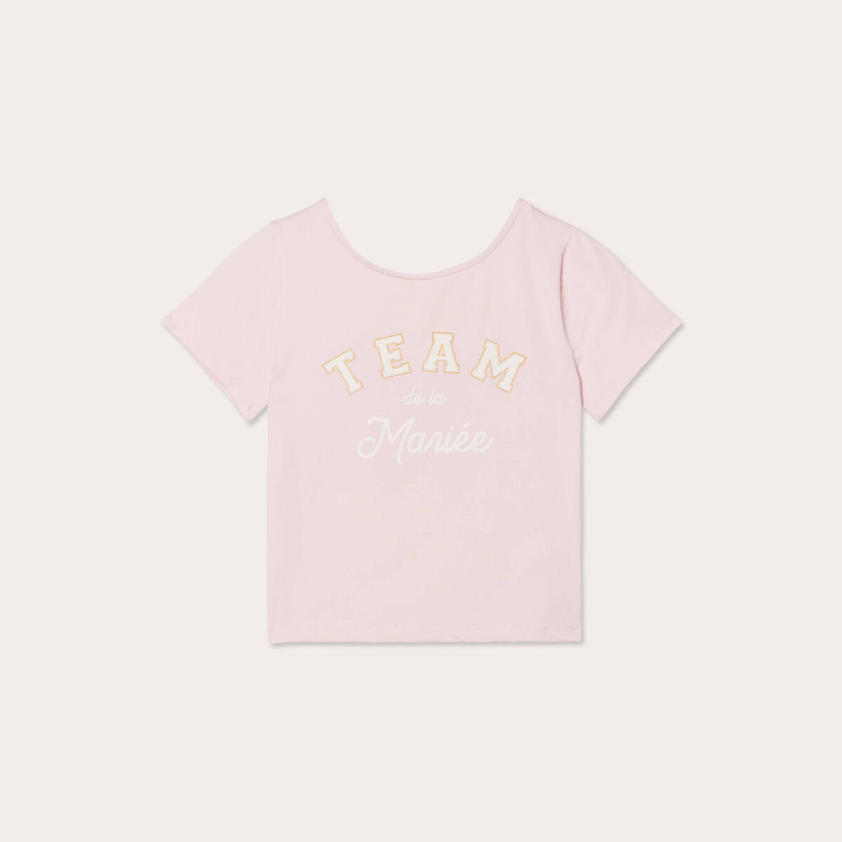 T-shirt manches courtes rose femme