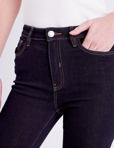 Jeans skinny taille standard denim brut femme