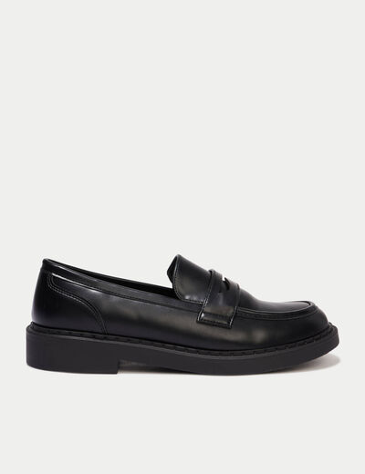 Mocassins noir femme