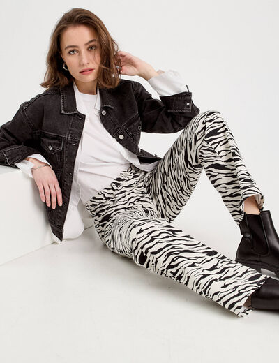 Pantalon large blanc femme