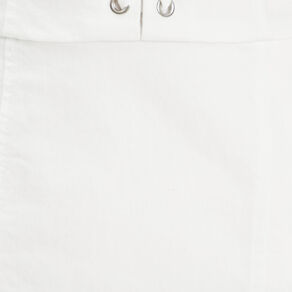 Robe ajustée col laçage jean ecru femme