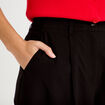 Pantalon barrel taille standard noir femme