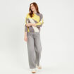 Pull manches longues jaune pastel femme