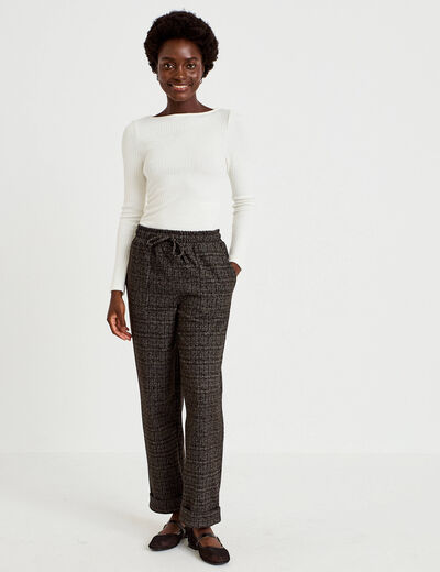 Pantalon jegging taille standard noir femme