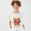 t shirt rolling stones ecru femme