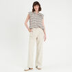 Chemise sans manches blanc femme