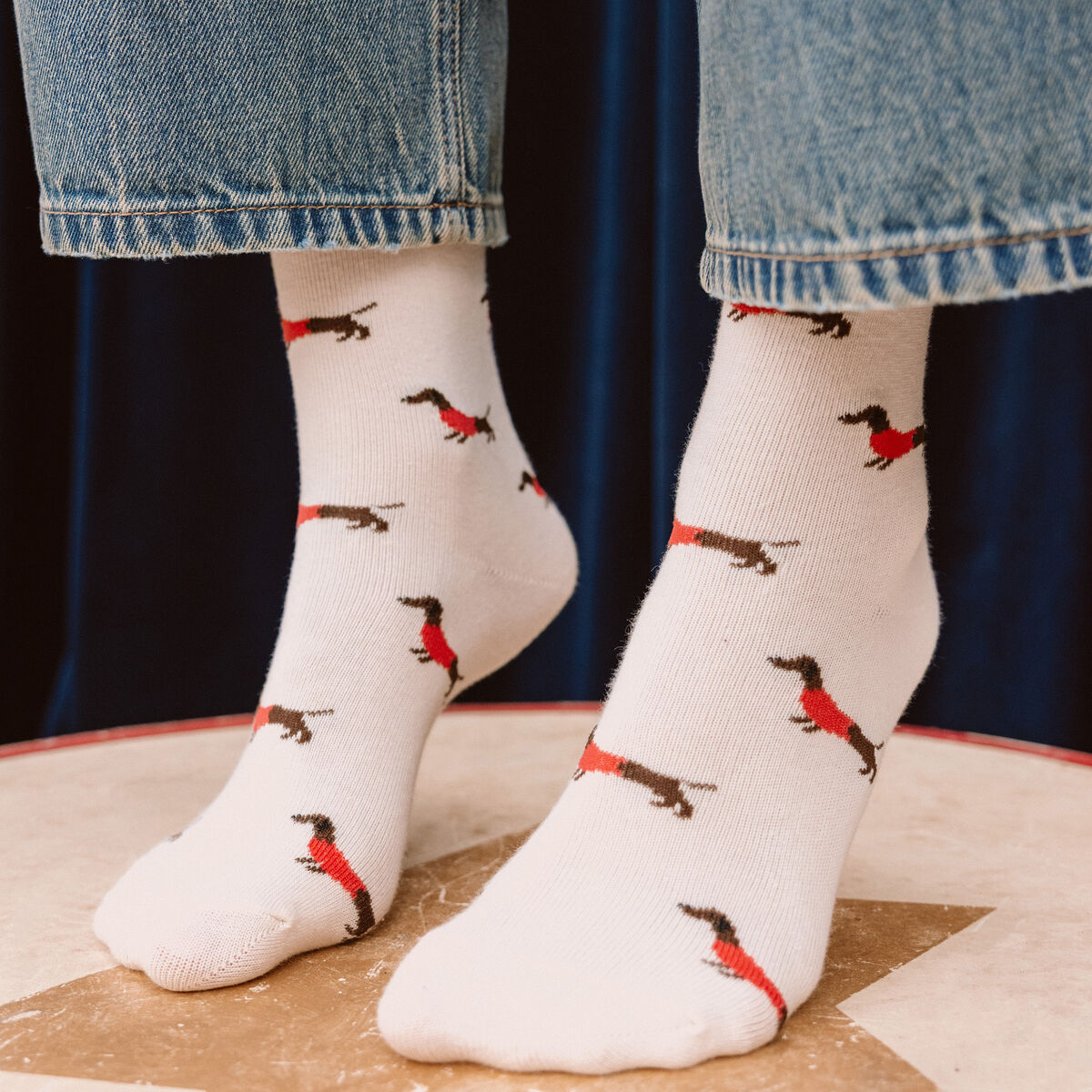 Lot 3 paires chaussettes ecru femme