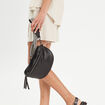 Sac banane en bandoulière noir femme