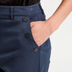 Pantalon bootcut à pont bleu marine femme