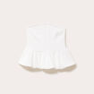 Bustier effet boule ecru femme