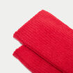 Chaussettes hautes rouge femme