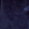 Robe droite velours col montant bleu marine femme