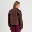 Trench court boutonné marron foncé femme