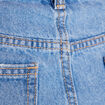 Short mom taille haute en jean denim double stone femme