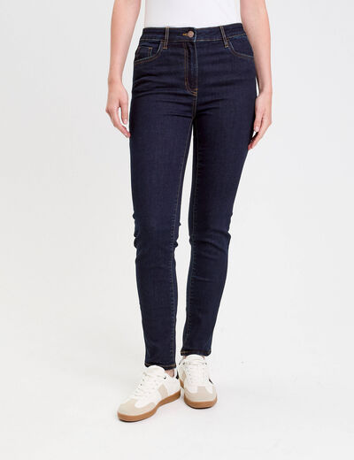 Jeans slim 5 poches denim brut femme