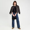 Pull col bateau bleu marine femme