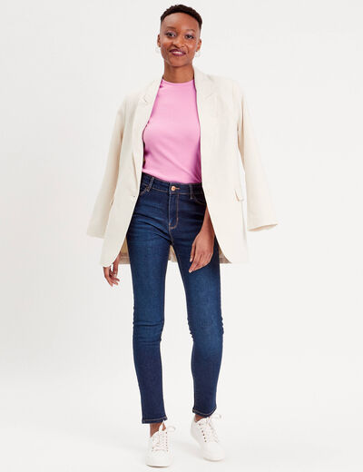 Jeans slim denim stone femme