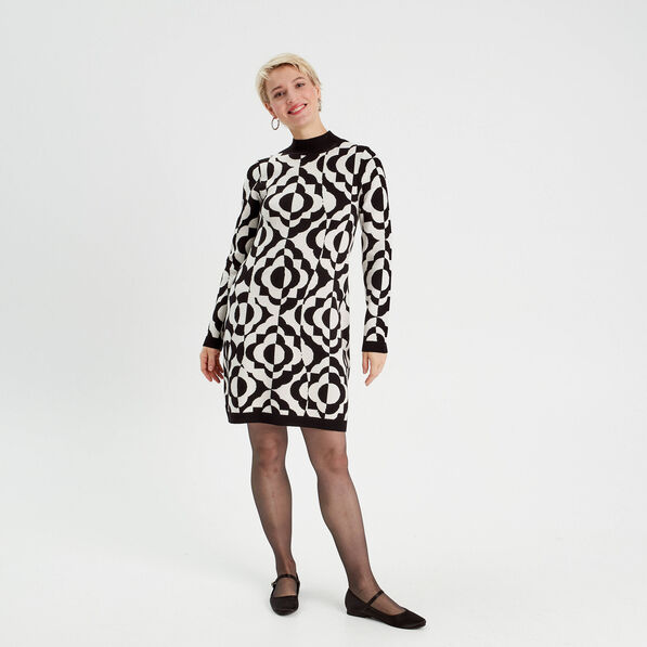 robe pull droite col montant blanc femme Robe pull droite col montant blanc femme