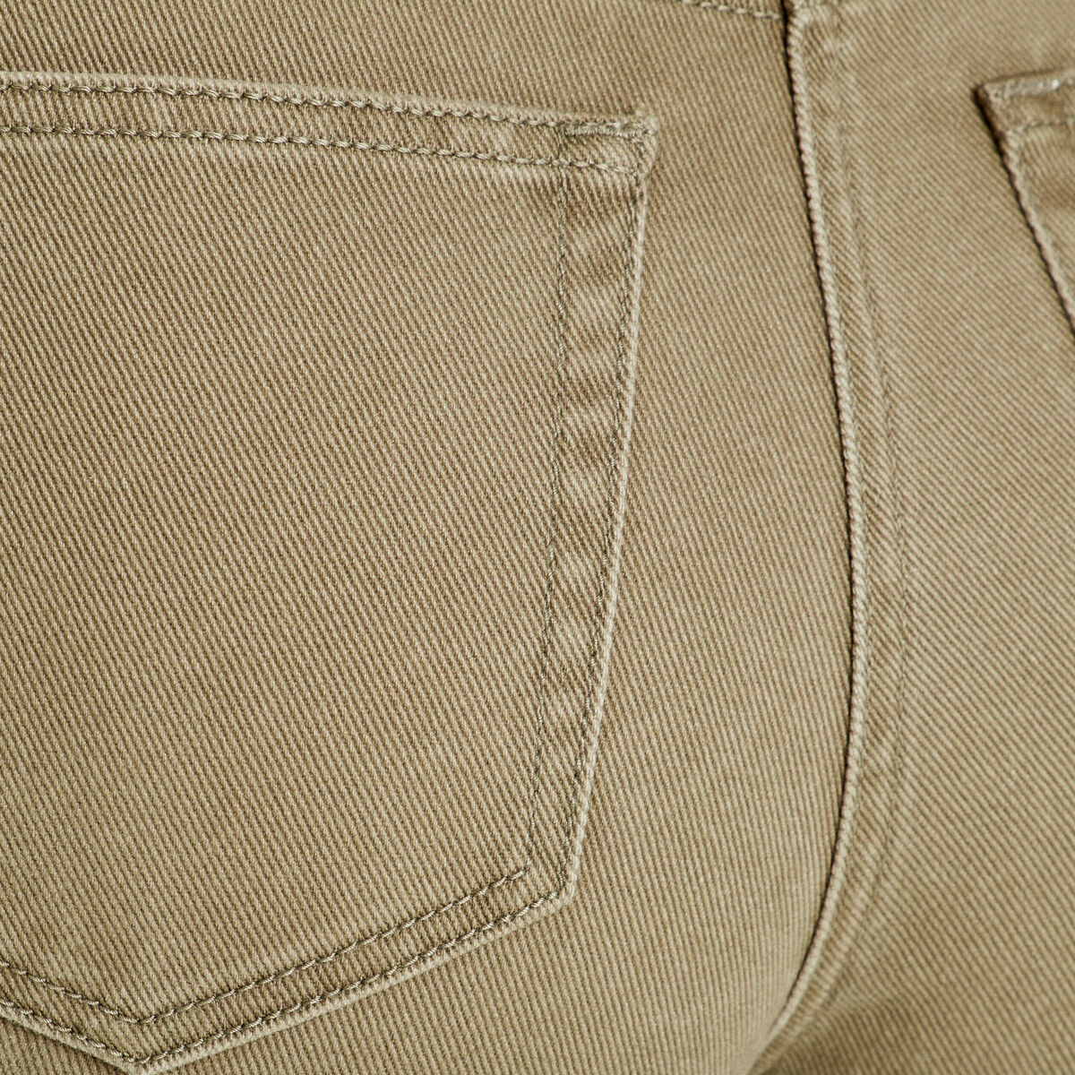 Pantalon large poches cargo vert kaki femme