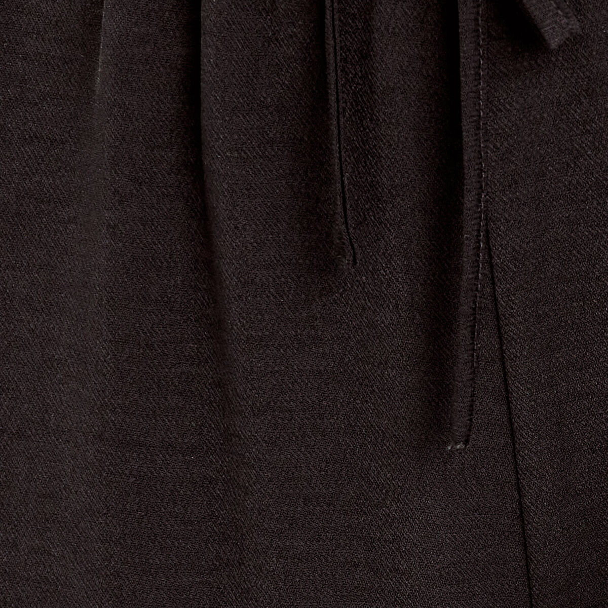Pantalon large fluide noir femme
