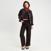 Pantalon large fluide noir femme