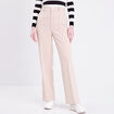Pantalon city large sable femme