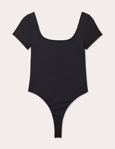 Body encolure carrée noir femme