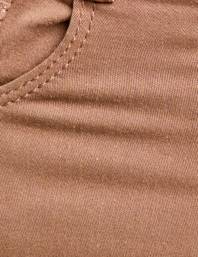 Pantalon skinny push up marron femme