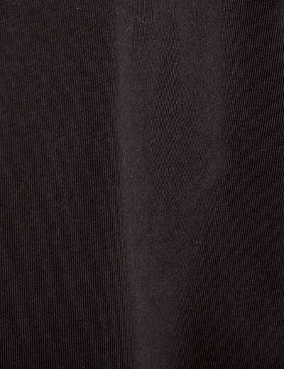 T-shirt manches courtes noir femme
