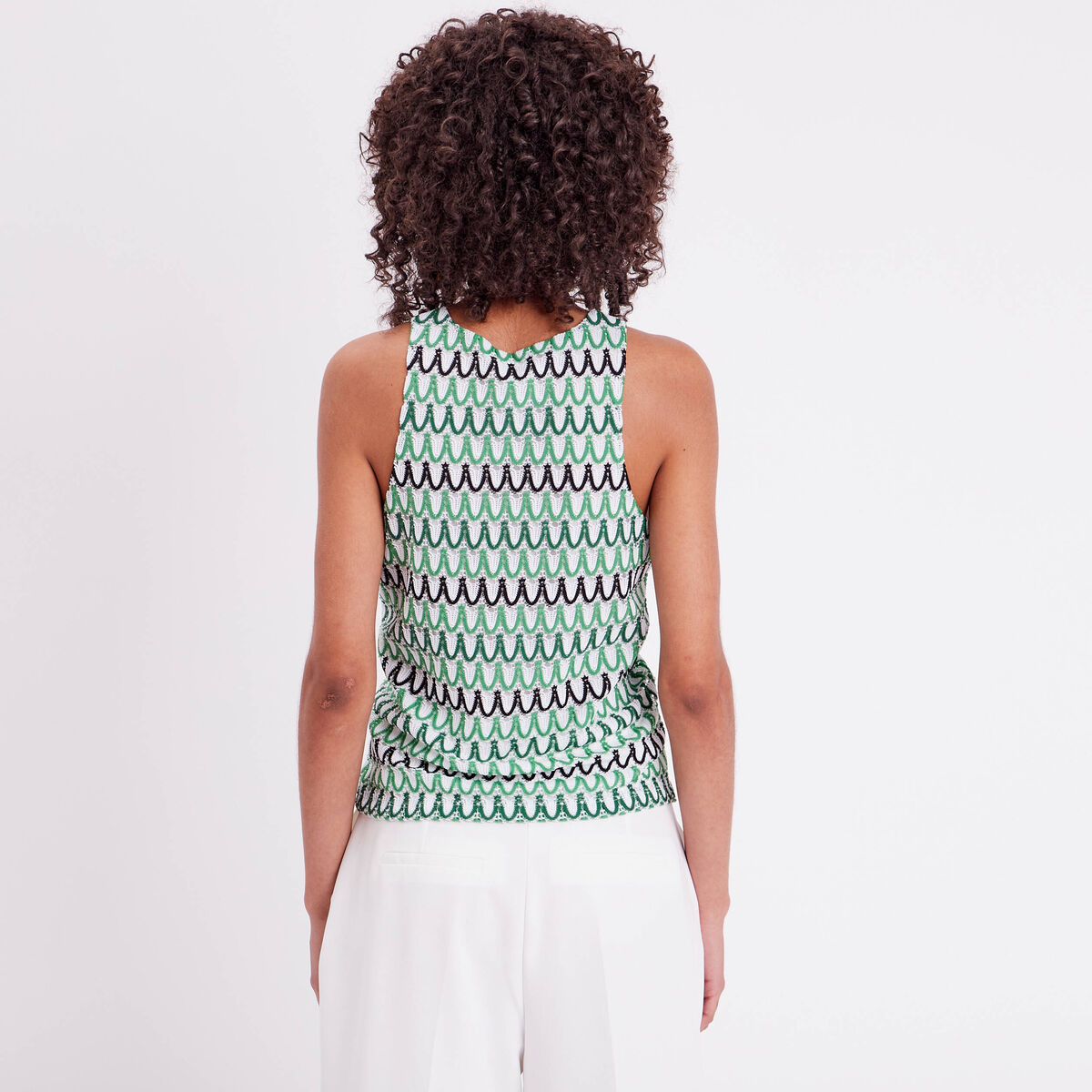 D&eacute;bardeur doublure crochet vert femme