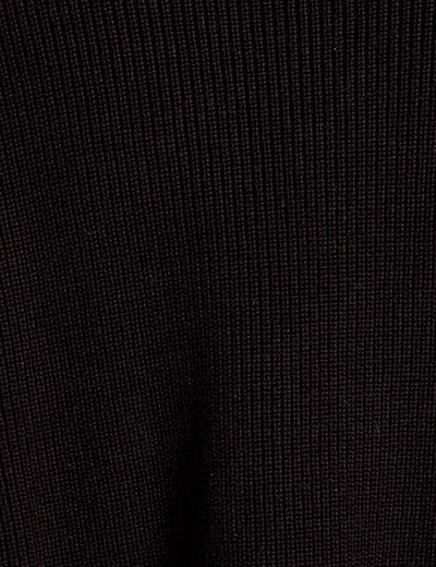 Gilet manches longues noir femme