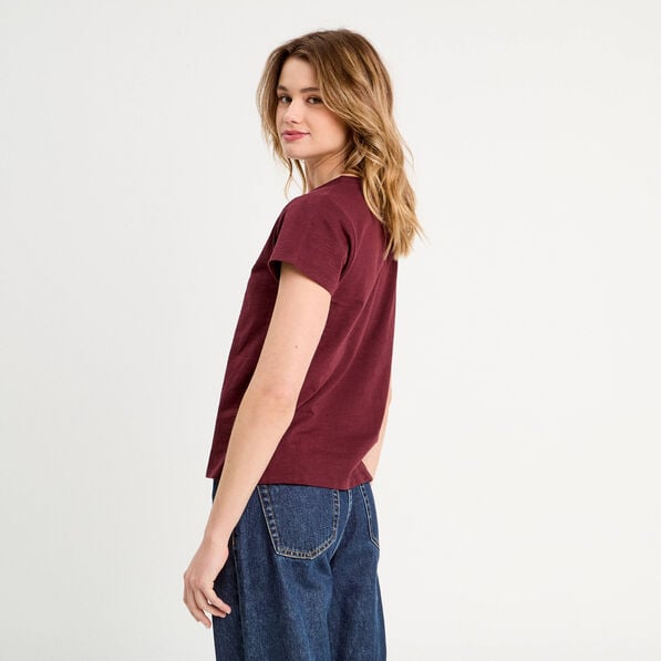 t shirt manches courtes violet fonce femme T-shirt manches courtes violet foncé femme