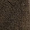 Pull avec col en V vert kaki femme