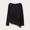 Top ajust&eacute; manches longues noir femme