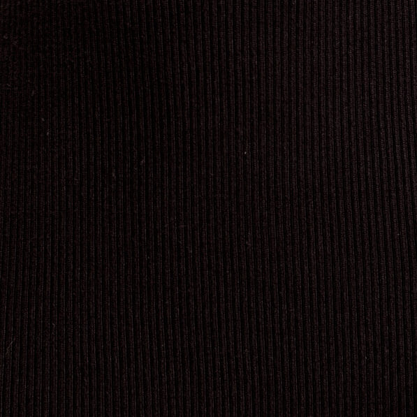 Jupe tricot midi droite noir femme