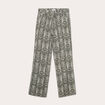 Pantalon large vert kaki femme