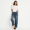 Jean wide leg taille basse denim double stone femme