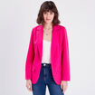 Veste esprit blazer droite rose fushia femme