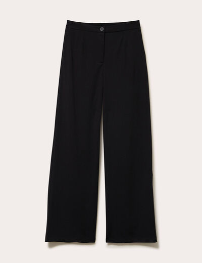 Pantalon large noir femme